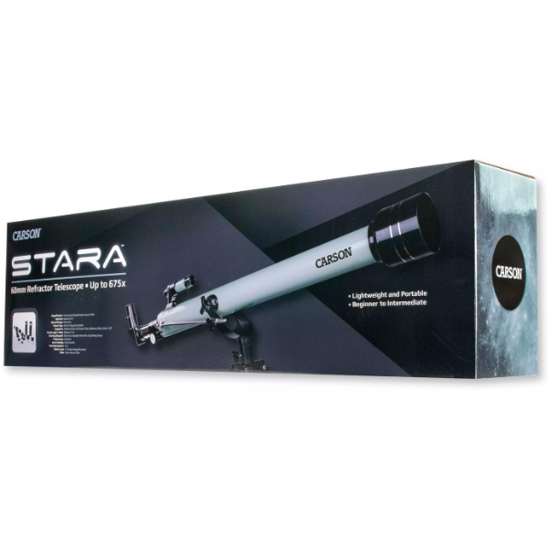 KIT TELESCOPIO REFRACTOR 45-675X60 STARA SR-100